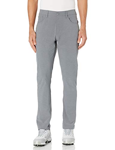 PGA TOUR Herren Flat Front Comfort Stretch 5 Pocket Pant Golfhose, Dk Grey Heather, 44W x 30L von PGA TOUR