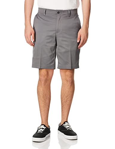 PGA TOUR Herren Flat Front Golf Short with Expandable Waistband, 9" Inseam Golfshorts, Asphalt, 50 von PGA TOUR