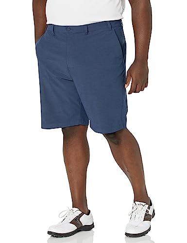 PGA TOUR Herren Flat Front Horizontal Textured Golf Short Golfshorts, Deep Navy Htr, 46 Regular von PGA TOUR