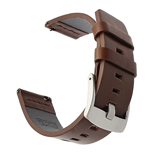 PGLVLZFGFN 20mm Premium Leder Armband for Kieselzeit Runde 20mm Männer Kompatibel for Huawei Uhr 2 (Sport) Kompatibel for Ticwatch 2 Schnellrelease-Band-Handgurt Uhrenarmband(2) von PGLVLZFGFN