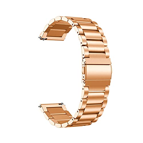 PGLVLZFGFN 22mm Schnellzettel Edelstahl-Armbandkompatibel for Lg g. Uhr W100 / R W110 / Kompatibel for Urbane W150 Asus Zenwatch 1 2 Herren Band Armbandarmband Uhrenarmband(Rose gold) von PGLVLZFGFN