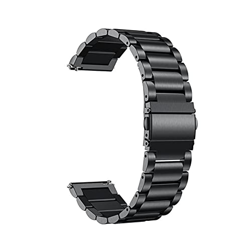 PGLVLZFGFN 22mm Schnellzettel Edelstahl-Armbandkompatibel for Lg g. Uhr W100 / R W110 / Kompatibel for Urbane W150 Asus Zenwatch 1 2 Herren Band Armbandarmband Uhrenarmband(schwarz) von PGLVLZFGFN