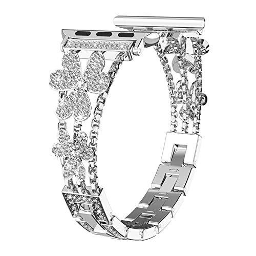 PGLVLZFGFN Frauen Edelstahl-Uhr-Uhr-Band kompatibel for Apple Watch 40mm 38mm kompatibel for iWatch-Serie 6 SE 5 4 3 Kompatibel for Apple Watch 44mm Band 42mm Zubehör Uhrenarmband(Silver,38mm and 40mm PGLVLZFGFN Frauen Edelstahl-Uhr-Uhr-Band kompatibel for Apple Watch 40mm 38mm kompatibel for iWatch-Serie 6 SE 5 4 3 Kompatibel for Apple Watch 44mm Band 42mm Zubehör Uhrenarmband(Silver,38mm and 40mm von PGLVLZFGFN
