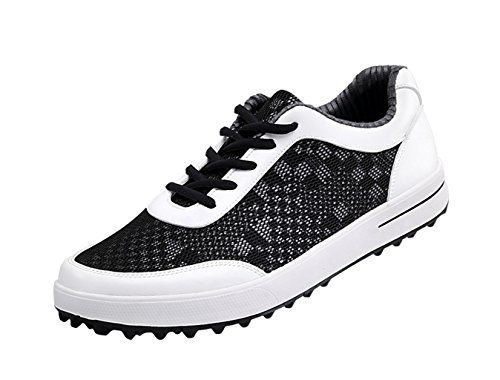 PGM Atmungsaktive Mesh Golfschuhe Spikeless für Herren Schwarz 41 EU von PGM