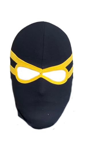 PGWEAR Sturmhaube Clash (DE/NL/SE/PL, Alphanumerisch, Einheitsgröße, Schwarz/Gelb) von PGWEAR