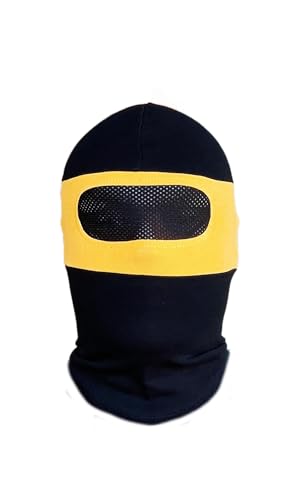 PGWEAR Sturmhaube NET (DE/NL/SE/PL, Alphanumerisch, Einheitsgröße, Gelb/Schwarz) von PGWEAR
