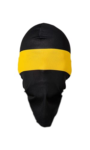 PGWEAR Sturmhaube Netz Hero (DE/NL/SE/PL, Alphanumerisch, Einheitsgröße, Schwarz/Gelb) von PGWEAR