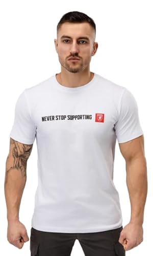 PGWEAR T-Shirt NSS (DE/NL/SE/PL, Alphanumerisch, L, Regular, Regular, Weiß) von PGWEAR
