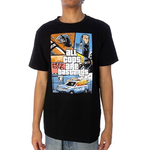 T-Shirt ACAB – GTA (DE/NL/SE/PL, Alphanumerisch, S, Regular, Regular, Schwarz) von PGWEAR