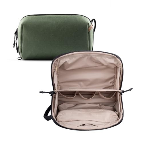 PGYTECH Kulturbeutel Herren Damen, Reise Kulturbeutel zum Aufhängen Waschtasche mit Griff, Wasserdicht Kosmetiktasche Kulturtasche Männer Toiletry Wash Bag, Grün von PGYTECH