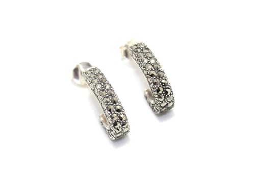 PH Artistic Ohrstecker Tops 925 Sterling Silber Frauen Markasit Stein handgefertigt Geschenk G689 von PH Artistic