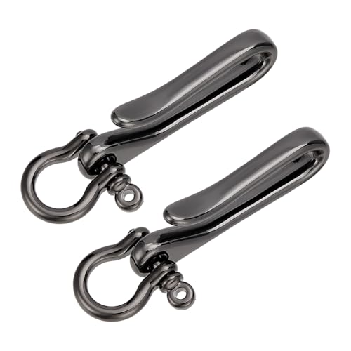 PH PandaHall 2 Stück Angelhaken Schlüsselanhänger Aus Massivem Messing Schlüsselanhänger Mit U Haken Schlüsselanhänger Gürtel Auto Schlüsselanhänger Für Männer Und Frauen Geldbörsenkette Geldbeutel von PH PandaHall