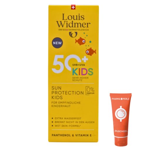 Louis Widmer Sun Protection Kids 50+, 1x 100 ml I Sonnenschutz für empfindliche Kinderhaut I feuchtigkeitsspendende Emulsion I extra wasserfest I hoher UV-Schutz I Spar-Set plus Pharma-Perle give-away Louis Widmer Sun Protection Kids 50+, 1x 100 ml I Sonnenschutz für empfindliche Kinderhaut I feuchtigkeitsspendende Emulsion I extra wasserfest I hoher UV-Schutz I Spar-Set plus Pharma-Perle give-away von PHARMA PERLE