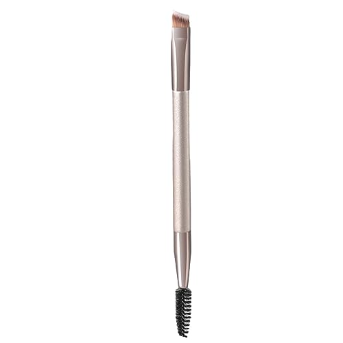 Abgewinkelter Augenbrauenpinsel,Doppelseitiger Augenbrauenpinselstift - Doppelseitiger Eyeliner-Pinsel Spoolie, abgewinkelter Brauenpinsel für Gel, Flüssigkeit, Wimpern, Augenbrauen, Phasz von PHASZ