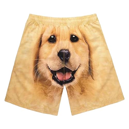 Badeshorts für Herren, lässige Badebekleidung, Strandbekleidung, Sommer-Badebekleidung, Shorts mit Hundemuster, lustige Strandshorts, Workout, Fitnessstudio, Sommer von PHASZ