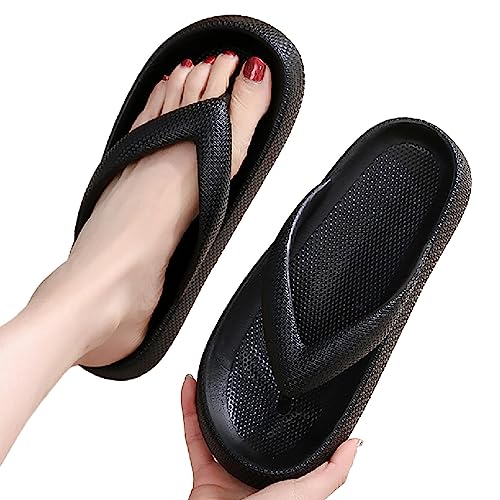 Badezimmerpantoffeln Damen,EVA-Damen-Duschhausschuhe mit dicker Sohle | Rutschfeste, leichte Slipper mit ergonomischem Design für Badezimmer, Fitnessstudio, Garten, Strand, Schlafsaal, Phasz von PHASZ