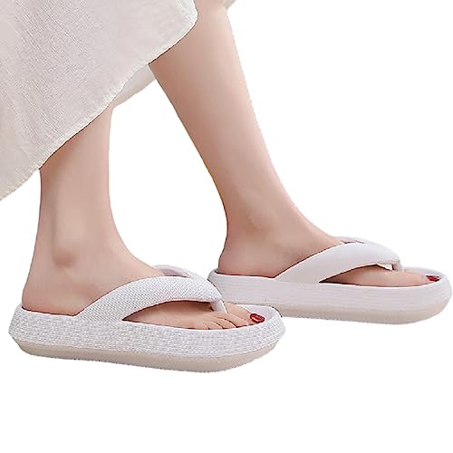 Damen-Flop-Hausschuhe | EVA-Duschhausschuhe mit dicker Sohle für Damen,Ergonomische, leichte, rutschfeste Slipper für Garten, Spa, Badezimmer, Fitnessstudio, Strand, Schlafsaal, Schlafzimmer Phasz von PHASZ