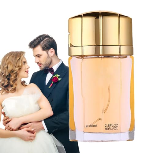 Natürliches Sprayparfü | Herrenparfü - 80 ml klassisches Gold-Flaschen-Duftspray für Männer, Reisegröße, Köln, maskuliner Duft, Charme setzt Pheromone frei, verstärkendes Herren-Parfü Phasz von PHASZ