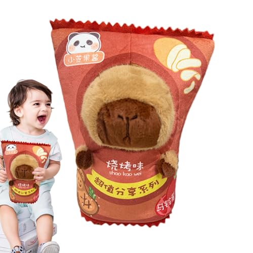 PHASZ Chip-Crossbody-Tasche | Kartoffelchip-Form, flauschige Tasche, Crossbody-Tasche für Kinder und Erwachsene, kreatives Geschenk für Capybara-Liebhaber, Heimdekoration von PHASZ