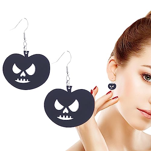 PHASZ Halloween-Ohrringe, baumelnde Hängeohrringe mit Halloween-Design – baumelnde Ohrringe, Halloween-Ohrringe, Geschenke für Frauen und Mädchen, 1, 1 Stück von PHASZ