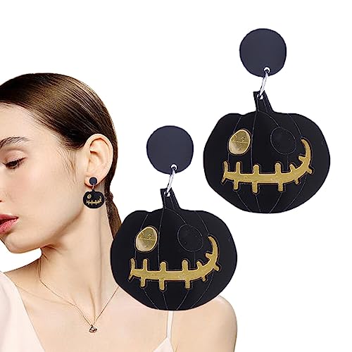 PHASZ Halloween-Ohrringe, baumelnde Hängeohrringe mit Halloween-Design – baumelnde Ohrringe, Halloween-Ohrringe, Geschenke für Frauen und Mädchen, 1, 1 Stück von PHASZ