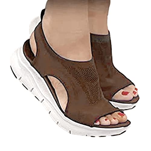 PHASZ Orthopädische Sportsandalen für Damen, waschbare orthopädische Slingback-Sportsandalen für den Sommer, orthopädische Sandalen für Damen, super bequeme Sport-Stricksandalen von PHASZ