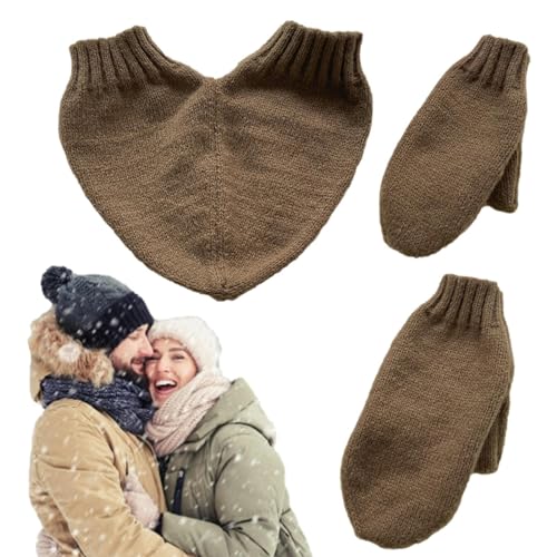 Paar Fäustlinge in der Hand | Vollfinger-Hand-in-Hand-Winterhandschuhe - Winter Wear liefert Fäustlinge zur Verbesserung der Intimität beim Dating, Camping, Reisen und Spazierengehen Phasz von PHASZ