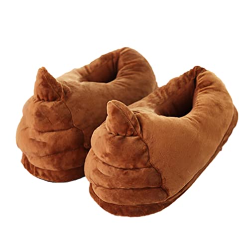 Poop Slipper Niedliche Cartoon-Hausschuhe Winter Lovely Expression Poop Frauen Slipper 3D Neuheit Plüsch Indoor's Weiche Hausschuhe von PHASZ