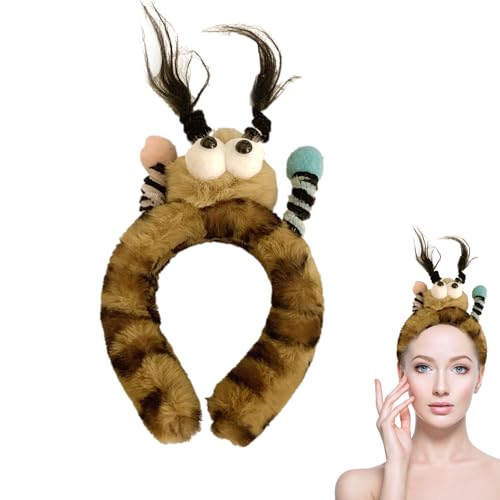 Stirnband zum Waschen des Gesichts | Big Eye Cartoon mit Zöpfen Requisiten Haarspangen,Kosmetisches weiches, flauschiges Stirnband zum Waschen von Anime-Kostü -Cosplay-Zubehör Phasz von PHASZ