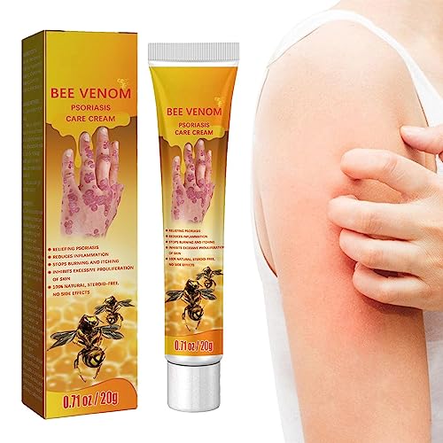 Youth Bee Venom Psoriasis-Behandlungscreme, Sonnenbrand-Linderungsgel, sofortige Juckreizlinderungs-Körperfeuchtigkeitscreme für Frauen und Männer von PHASZ