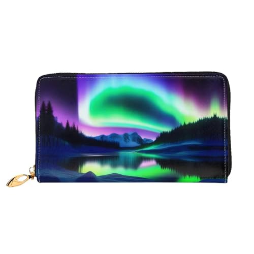 PHAYAH Aurora In The Night Sky Pattern Wallet Women Leather Wallet Credit Card Holder Clutch Long Ladies Billfold PHAYAH Aurora In The Night Sky Pattern Wallet Women Leather Wallet Credit Card Holder Clutch Long Ladies Billfold von PHAYAH