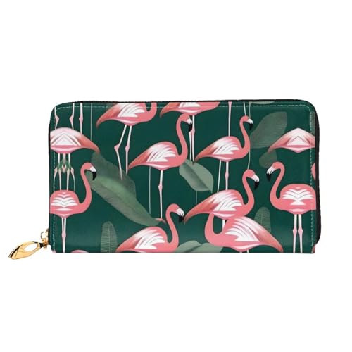 PHAYAH Damen-Geldbörse mit Flamingo-Muster, Leder, Kreditkartenhalter, Clutch, lang, für Damen PHAYAH Damen-Geldbörse mit Flamingo-Muster, Leder, Kreditkartenhalter, Clutch, lang, für Damen von PHAYAH