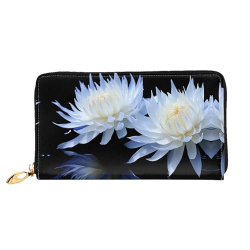 PHAYAH Damen-Geldbörse mit schneebedecktem Orchideen-Muster, Leder, Kreditkartenhalter, Clutch, lang, für Damen PHAYAH Damen-Geldbörse mit schneebedecktem Orchideen-Muster, Leder, Kreditkartenhalter, Clutch, lang, für Damen von PHAYAH