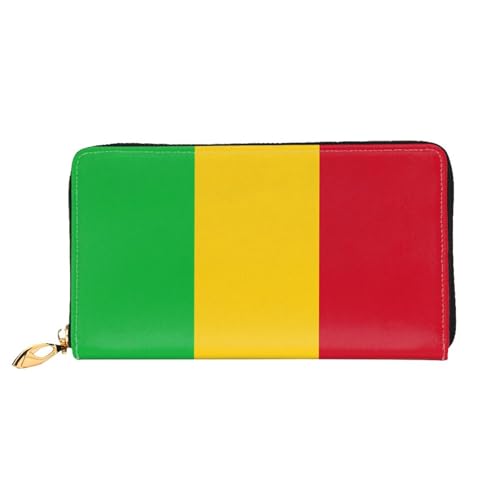 PHAYAH Geldbörse mit Flaggenmuster für Damen, Leder, Kreditkartenhalter, Clutch, lang, für Damen von PHAYAH