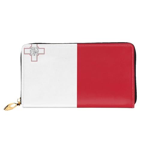 PHAYAH Geldbörse mit Flaggenmuster für Damen, Leder, Kreditkartenhalter, Clutch, lang, für Damen von PHAYAH