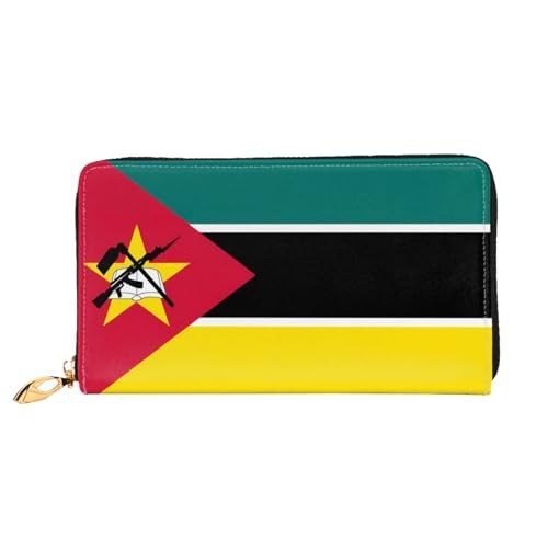 PHAYAH Geldbörse mit Mosambik-Muster für Damen, Leder, Kreditkartenhalter, Clutch, lang, für Damen von PHAYAH