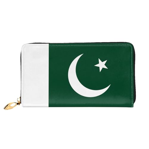 PHAYAH Geldbörse mit pakistanischem Muster für Damen, Leder, Kreditkartenhalter, Clutch, lang, für Damen von PHAYAH