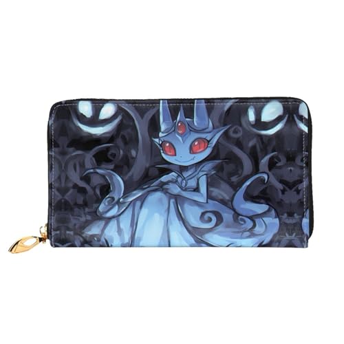 PHAYAH Rotäugige Elfenmuster Geldbörse Damen Leder Geldbörse Kreditkartenetui Clutch Lang Damen Billfold von PHAYAH