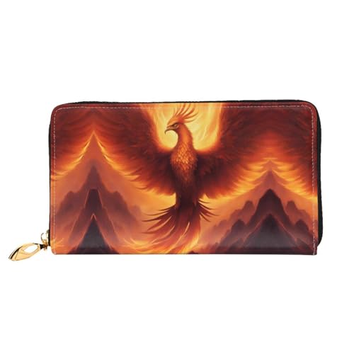 PHAYAH Schöne Phoenix-Geldbörse für Damen, Leder, Kreditkartenhalter, Clutch, lang, für Damen von PHAYAH
