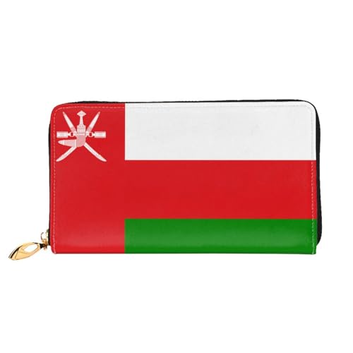 PHAYAH Sultanate of Oman Damengeldbörse, lange Clutch, Reißverschluss, Leder, große Kapazität, Kreditkartenetui von PHAYAH