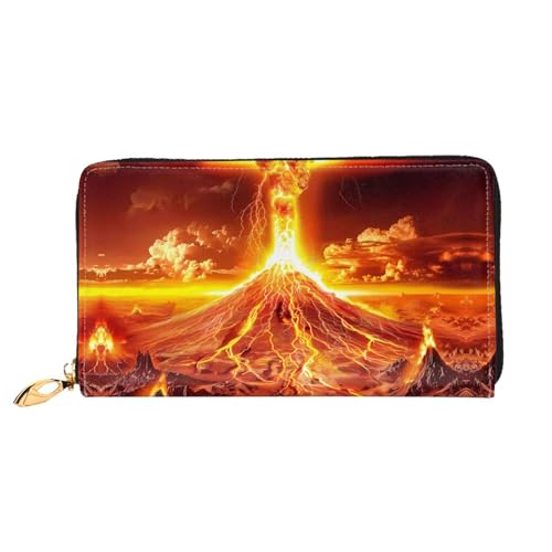 PHAYAH Volcano Eruption Pattern Wallet Women Leather Wallet Credit Card Holder Clutch Long Ladies Billfold PHAYAH Volcano Eruption Pattern Wallet Women Leather Wallet Credit Card Holder Clutch Long Ladies Billfold von PHAYAH