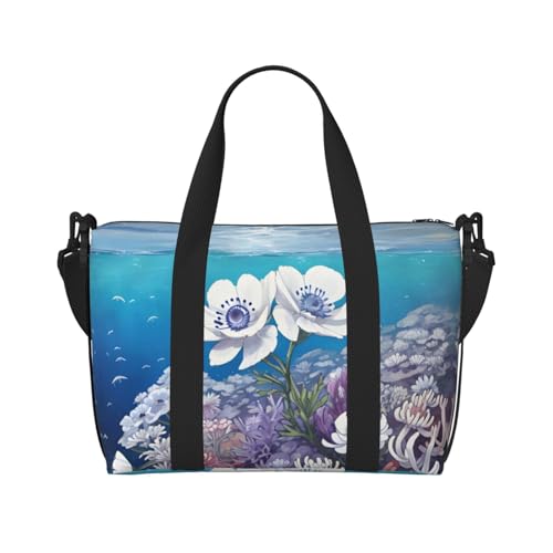 Phayah Anemone In The Holy Weekender-Tasche für Damen, Reisetasche, Übernachtung, Wochenendtasche, Sport, Fitnessstudio, Tragetasche, Crossbody-Tasche von PHAYAH