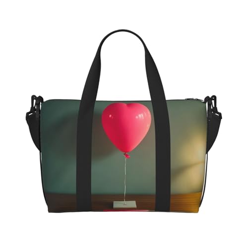 Phayah Ballon-Reisetasche, Sporttasche, Turnbeutel, Schultertasche, Wochenendtasche, Übernachtungstasche für Damen, Schwarz , Einheitsgröße von PHAYAH