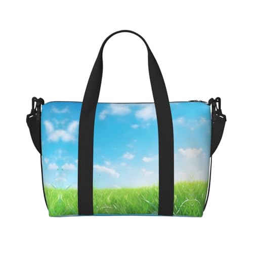 Phayah Flache Reisetasche, Sporttasche, Turnbeutel, Schultertasche, Wochenendtasche, Übernachtungstasche für Damen, Schwarz , Einheitsgröße von PHAYAH