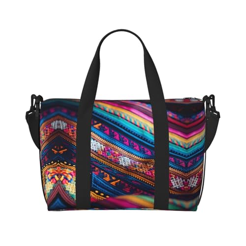 Phayah Getreide Reisetasche, Sporttasche, Turnbeutel, Schultertasche, Wochenendtasche, Übernachtungstasche für Damen, Schwarz , Einheitsgröße von PHAYAH