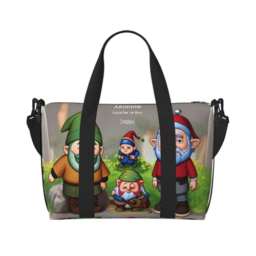Phayah Pygmy Zwerg-Reisetasche, Sporttasche, Turnbeutel, Schultertasche, Wochenendtasche, Übernachtungstasche für Damen, Schwarz , Einheitsgröße von PHAYAH