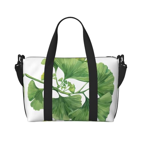 Phayah Sketch Ginkgo Biloba Weekender Tasche für Damen, Reisetasche, Übernachtung, Wochenende, Sport, Fitnessstudio, Tragetasche, Crossbody-Tasche von PHAYAH