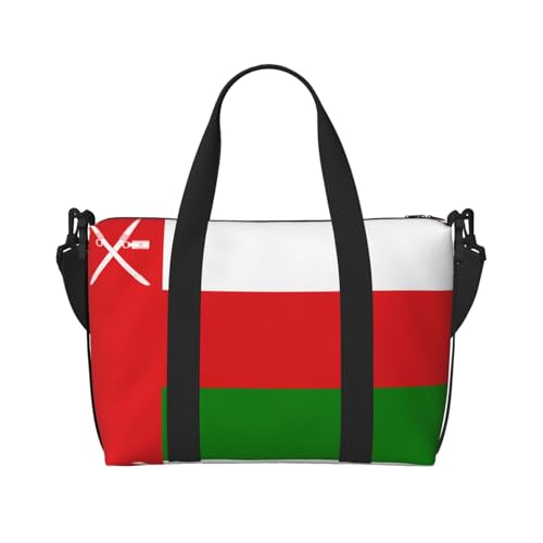 Phayah Weekender-Tasche für Damen, Motiv: Flagge von Oman, Reisetasche, Übernachtung, Wochenendtasche, Sport, Fitnessstudio, Tragetasche, Crossbody-Tasche von PHAYAH