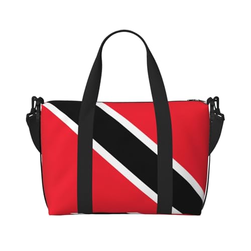 Phayah Weekender-Tasche für Damen, Motiv: Flagge von Trinidad und Tobago, Reisetasche für Übernachtung, Wochenende, Sport, Fitnessstudio, Tragetasche, Crossbody-Tasche von PHAYAH