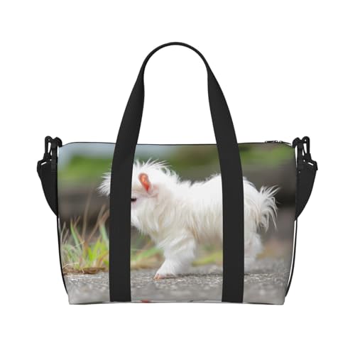 Phayah Weiße Baby-Wochenendtasche für Damen, Reisetasche, Übernachtung, Wochenendtasche, Sport, Fitnessstudio, Tragetasche, Crossbody-Tasche von PHAYAH